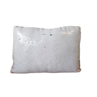 COJIN BLANCO CON BRILLOS 42 CM
