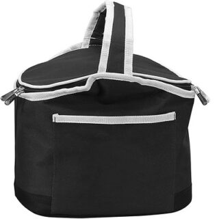 LONCHERA TERMICA DE TELA COLOR NEGRA