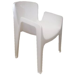 SILLA PLASTICA BLANCA 82x64 CM
