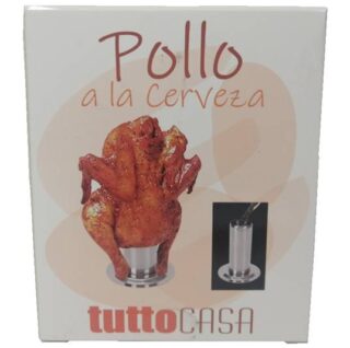SOPORTE DE ACERO PARA POLLO A LA CERVEZA TUTTO CASA