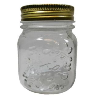 FRASCO DE VIDRIO CON TAPA 140 ML