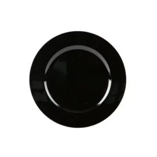 SET DE BAJA PLATO NEGRO 6 PC 33 CM