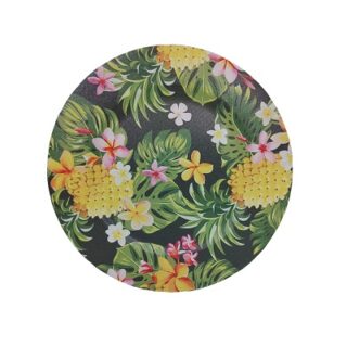 SET DE BAJA PLATO FLOREADO 6 PC 33 CM