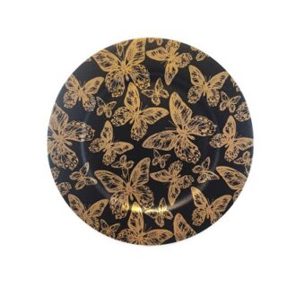 SET DE BAJA PLATOS MARIPOSAS 6 PC 33 CM