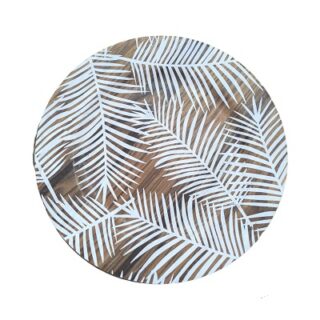 SET DE BAJA PLATOS 6 PC DISEÑO HOJAS 33 CM