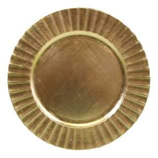 BAJA PLATO DORADO 6 PC 33 CM