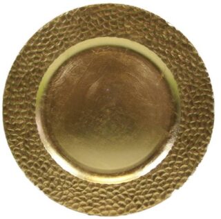 BAJA PLATO DORADO 6 PC 33 CM