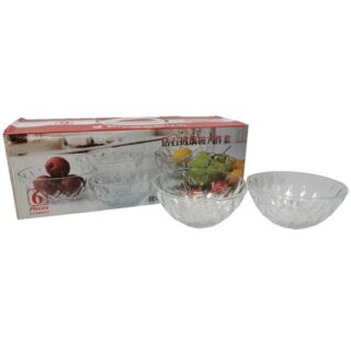 SET DE BOWL DE VIDRIO 6 PC