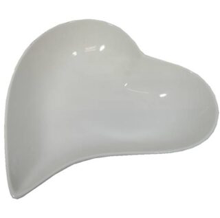 PLATO DE CERAMICA 23x23x6 CM EN FORMA DE CORAZON