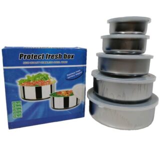 SET BOWLS DE METAL 5 PC, 10 CM 12 CM 14 CM 16 CM 18 CM