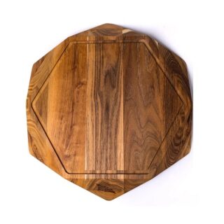 TABLA DE PICAR EXAGONAL CON ZANJA EDGE BELGRAVIA 25 X 4 CM