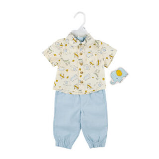 TRAJE PARA BEBE 2 PC AZUL 3-6 MESES