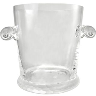 HIELERA DE CRISTAL ESMERILADA 16.5 X 18.5 CM