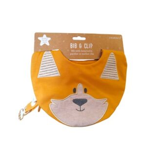 BABERO PARA BEBE COLOR ANARANJADO 20 CM