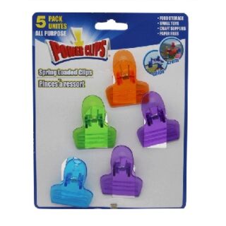 CLIPS PARA BOLSAS MULTIUSOS CON RESORTE 5 PC