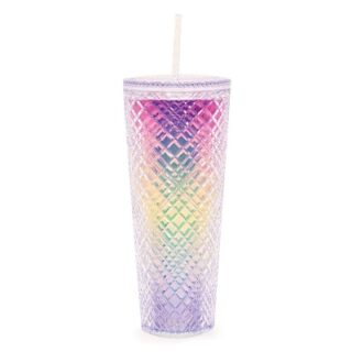 VASO DE PLASTICO CON PAJILLA 24 OZ