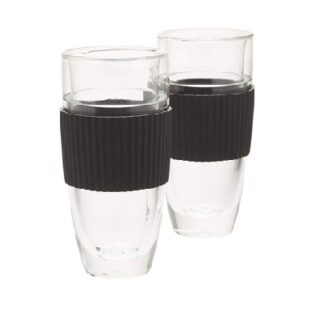 SET DE VASOS DE VIDRIO CON DOBLE PARED 2 PC