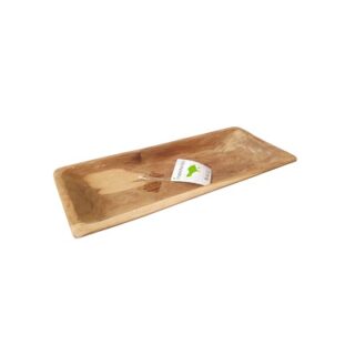 BANDEJA DE MADERA RECTANGULAR 35 X 15 CM