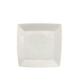 PLATO DE CERAMICA CUADRADO 21.5 X 21.5