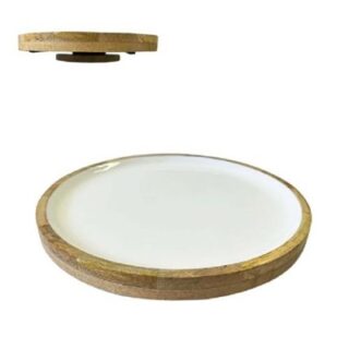 PLATO GIRATORIO DE MADERA 50.80 CM