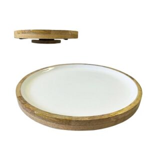 PLATO GIRATORIO DE MADERA 40 CM