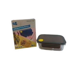 HERMETICO DE VIDRIO CON TAPADERA 21 X 16 CM