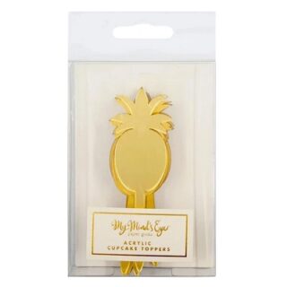 ADORNOS PARA CUPCAKES DE PIÑA DE ACRÍLICO