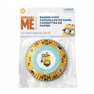 MOLDE PAPEL PARA PASTELILLOSSISEÑO DE MINIONS 50 PC