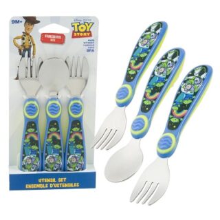 SET DE CUBIERTOS 3 PC 14 CM TOY STORY