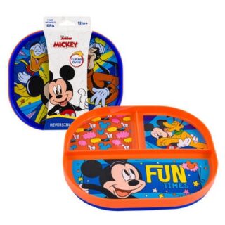 PLATO REVERSIBLE PARA BEBE DE MICKEY MOUSE 20 X 18 CM
