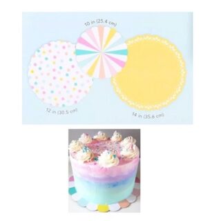 PLATO DE CARTON PARA PASTEL -SWEET TOOTH FAIRY- 3 PC