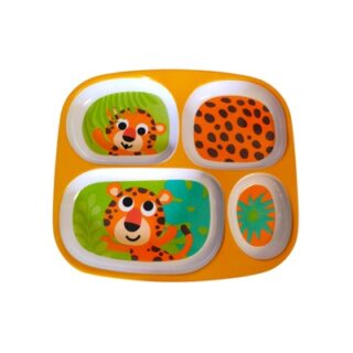 PLATO DE MELAMINA DE 4 SECCIONES