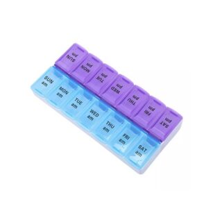 PASTILLERO AM Y PM DE PLASTICO PARA LA SEMANA