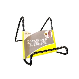 STAND DE TRENZA DE METAL COLOR NEGRO 13 CM