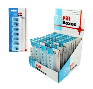 ORGANIZADOR PLASTICO PARA PASTILLAS CON 7 DIVISIONES