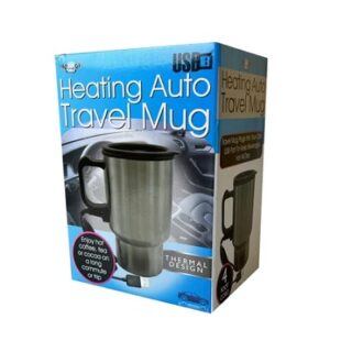 TAZA TERMICA DE VIAJE CALENTADA CON ALIMENTACION USB
