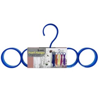 ORGANIZADOR DE BUFANDAS DE PLÁSTICO AZUL