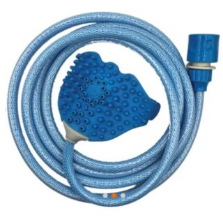 MANGUERA PARA BAÑO Y CEPILLO PARA MASCOTAS