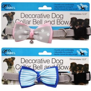 COLLAR PARA PERRO CON MOÑO 32 CM DUKE´S