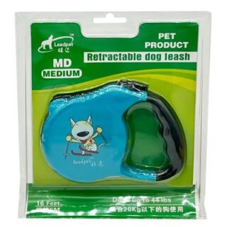 CORREA RETRÁCTIL DE 16 PIES DE 44 LIBRAS PARA PASEAR PERROS