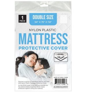 FUNDA PROTECTORA DE COLCHON DE NAYLON 137 X 190 X 20 CM