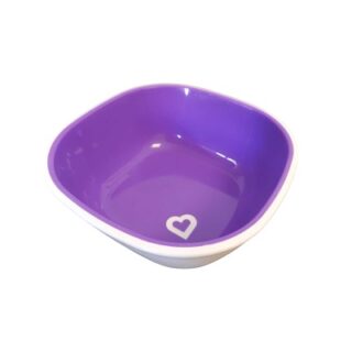 PLATO PARA BEBE COLOR MORADO 13 X 13 CM