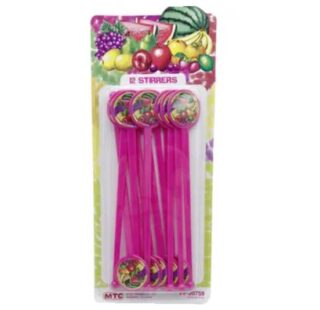 SET DE AGITADORES DE BEBIDAS 12 PC PLASTICA