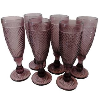 SET DE COPAS DE VIDRIO 6 PC 6x20 CM