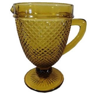 TARRO DE VIDRIO AMARILLO 14x20 CM