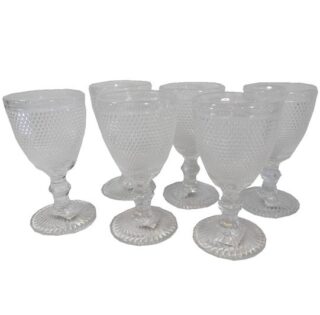 SET DE COPAS TRANSPARENTES DE VIDRIO 6 PC 8 x 15 CM