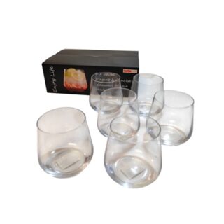 SET DE VASOS DE VIDRIO 6 PC 380 ML