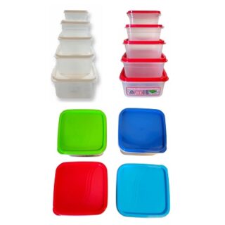 SET 5 TOPPER CUADRADOS PREMIUM 5 CAPACIDADES