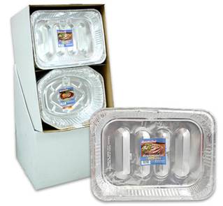 BANDEJA DE ALUMINIO PARA HORNEAR 16 X 13 PULG OVALADA