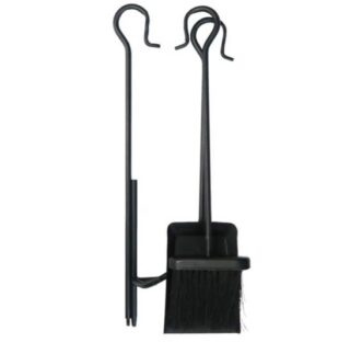 SET DE ATIZADOR CEPILLO U PALA CON MANIJAS MR BAR 3 PC